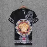 versace cotton classic medusa sequin t-shirt planet black